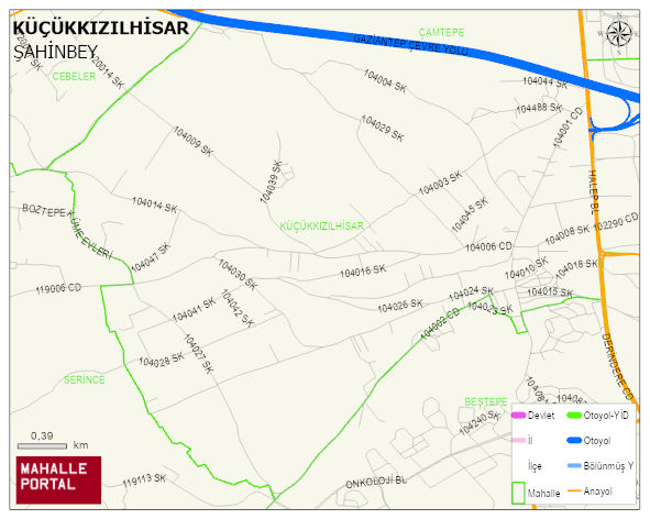 KÜÇÜKKIZILHİSAR Mahallesi Haritası | Detaylı Köy ve Mahalle Görünümü