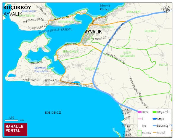 KÜÇÜKKÖY Mahallesi Haritası | Dağlar, Ovalar ve Akarsu Bilgileri