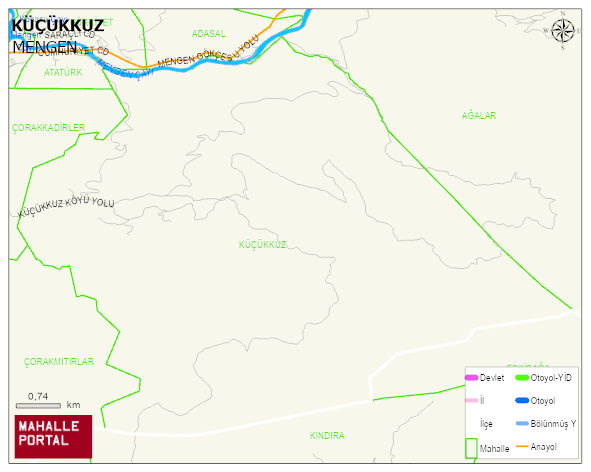 KÜÇÜKKUZ Köyü Haritası | Detaylı Köy ve Mahalle Görünümü