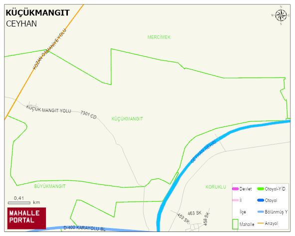 KÜÇÜKMANGIT Mahallesi Haritası | Sayısal Bölge Görünümü