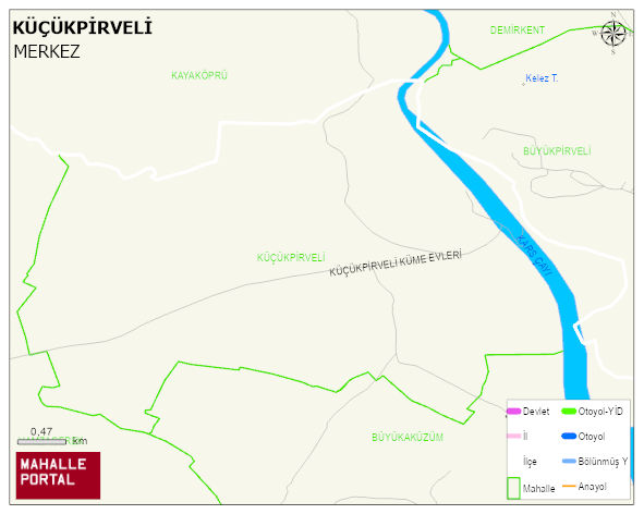 KÜÇÜKPİRVELİ Köyü Haritası | Güncel Mahalle ve Köy Haritası