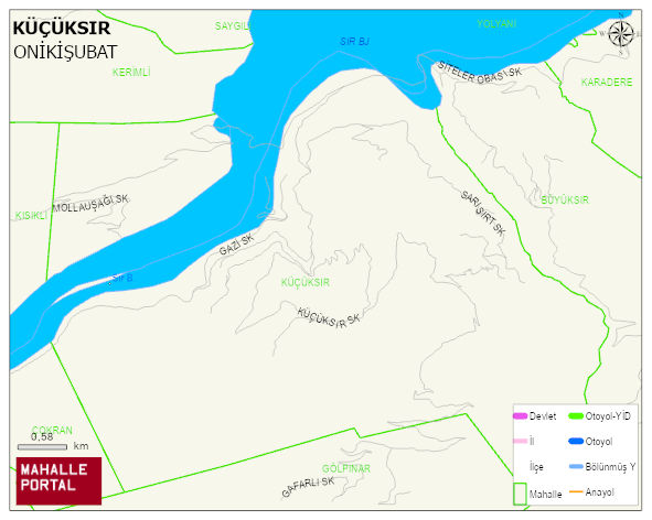 KÜÇÜKSIR Mahallesi Haritası | İnteraktif Köy ve Mahalle Sınırları