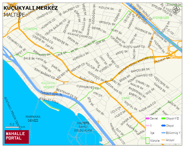 KÜÇÜKYALI MERKEZ Mahallesi Haritası | Detaylı Köy ve Mahalle Görünümü
