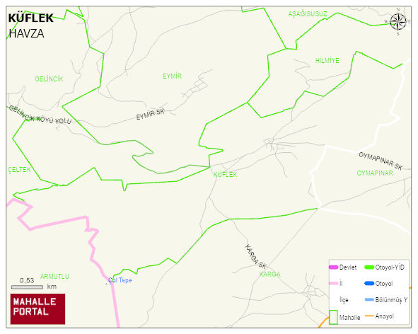 KÜFLEK Mahallesi Haritası | İnteraktif Köy ve Mahalle Sınırları
