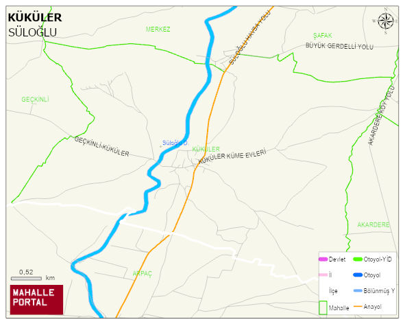 KÜKÜLER Köyü Haritası | Güncel Mahalle ve Köy Haritası