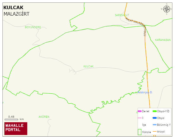 KULCAK Köyü Haritası | Uydu Görüntüsü ve Harita Detayları