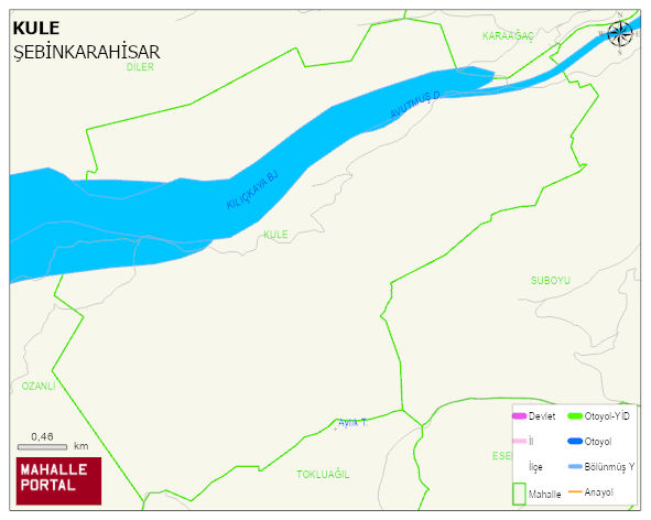 KULE Köyü Haritası | İnteraktif Köy ve Mahalle Sınırları