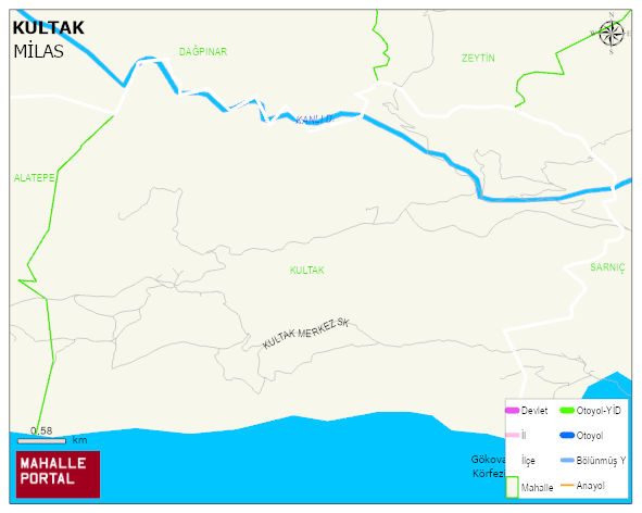 KULTAK Mahallesi Haritası | İnteraktif Köy ve Mahalle Sınırları