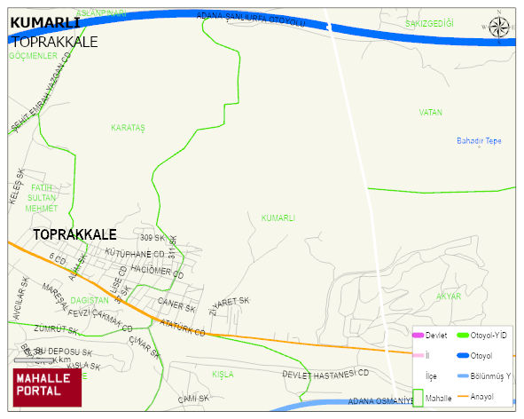 KUMARLI Mahallesi Haritası | Mahalle ve Köy Sınırı