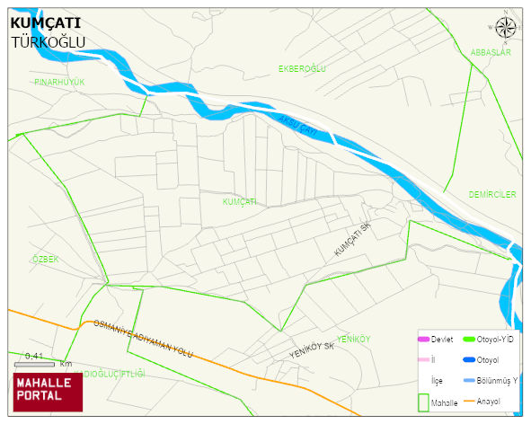 KUMÇATI Mahallesi Haritası | Mahalle Sokak Haritası