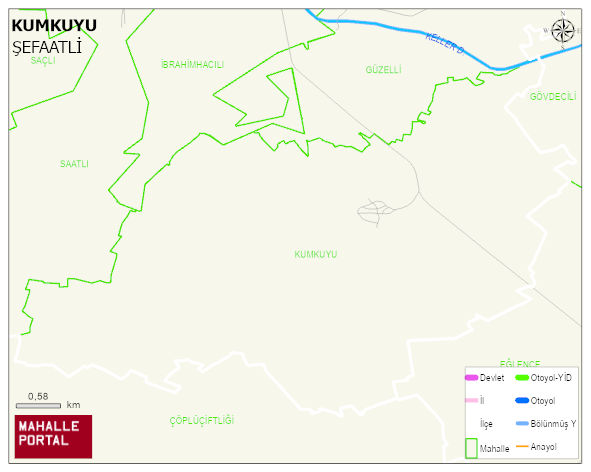 KUMKUYU Köyü Haritası | Sayısal Bölge Görünümü