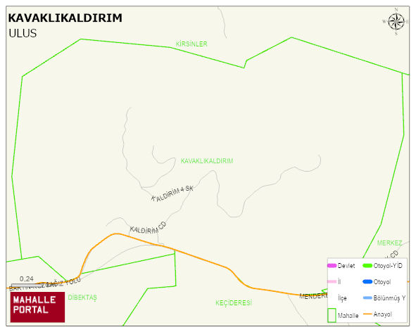 KUMLUCA BELDESİ KAVAKLIKALDIRIM Mahallesi Haritası | Mahalle Sokak Haritası