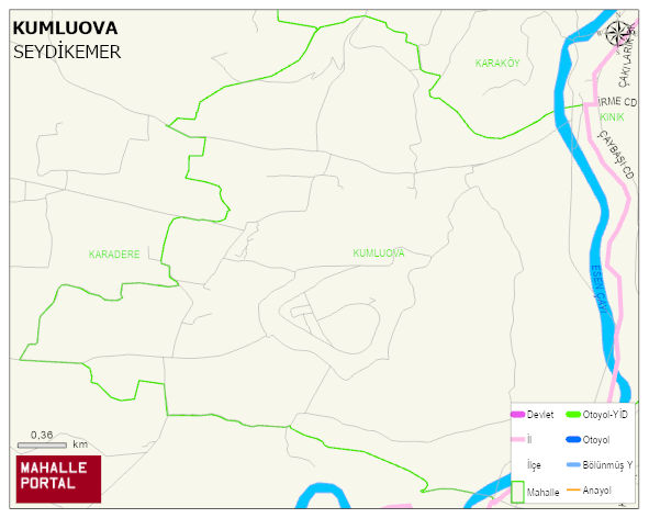 KUMLUOVA Mahallesi Haritası | Sayısal Bölge Görünümü