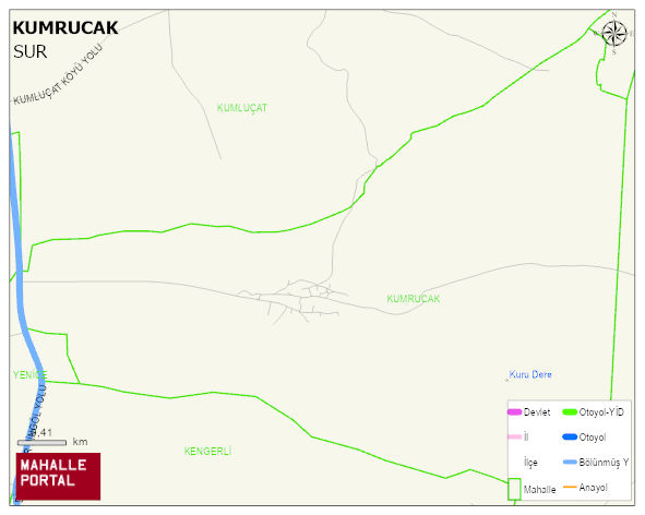 KUMRUCAK Mahallesi Haritası | Sayısal Bölge Görünümü