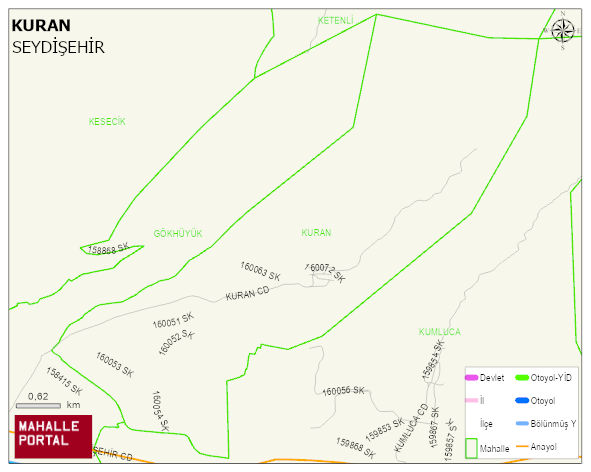 KURAN Mahallesi Haritası | Uydu Görüntüsü ve Harita Detayları