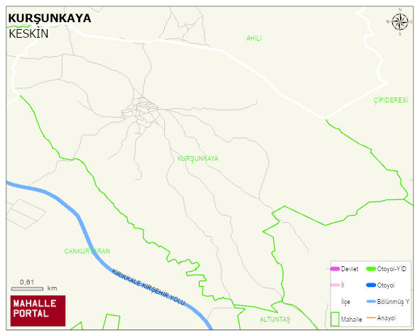 KURŞUNKAYA Köyü Haritası | İnteraktif Köy ve Mahalle Sınırları