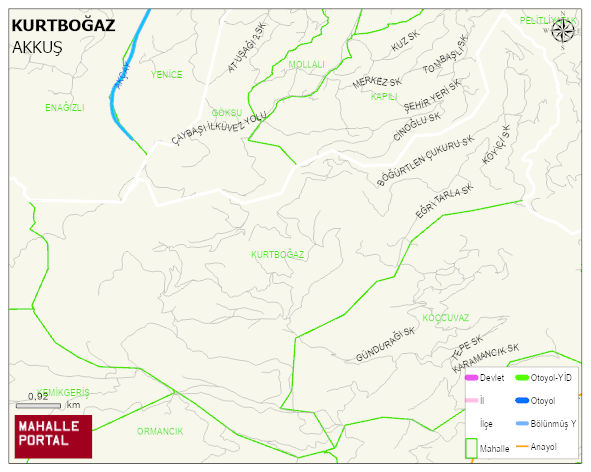 KURTBOĞAZ Mahallesi Haritası | Mahalle Sokak Haritası