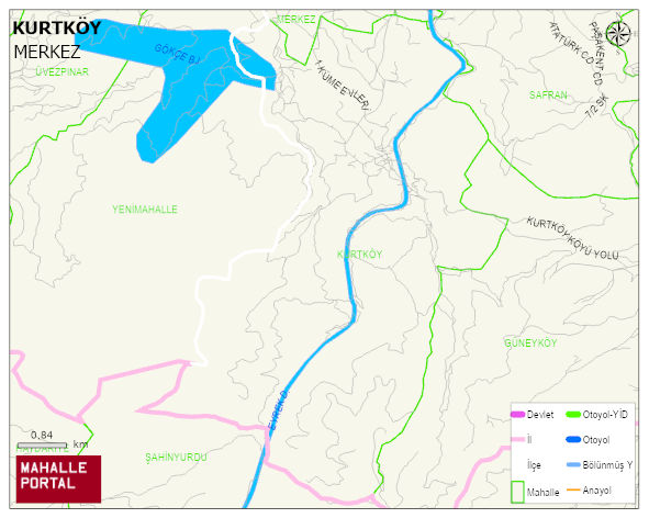 KURTKÖY Köyü Haritası | Mahalle Sokak Haritası