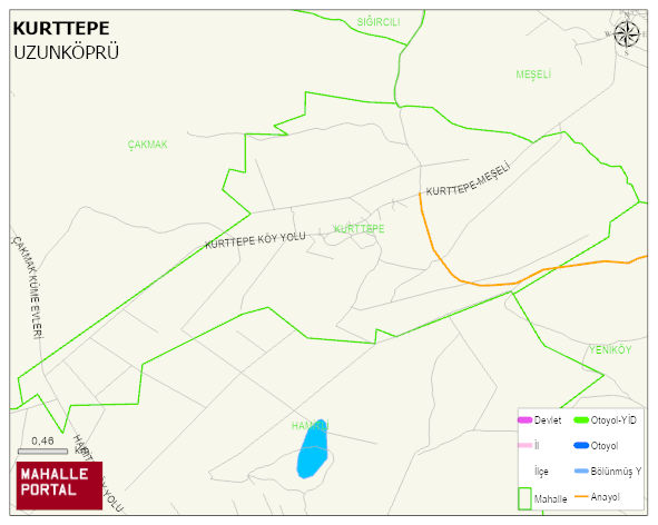 KURTTEPE Köyü Haritası | Uydu Görüntüsü ve Harita Detayları