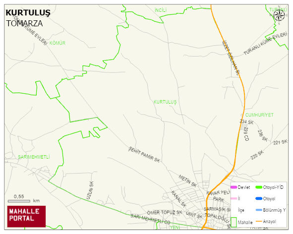 KURTULUŞ Mahallesi Haritası | Mahalle Sokak Haritası