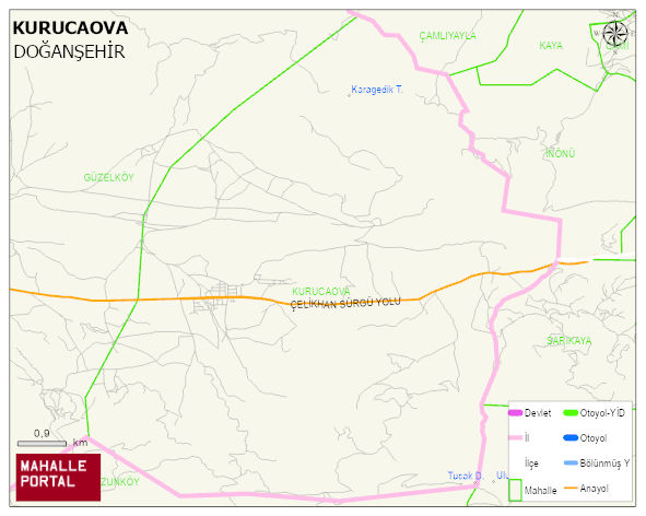 KURUCAOVA Mahallesi Haritası | Dağlar, Ovalar ve Akarsu Bilgileri