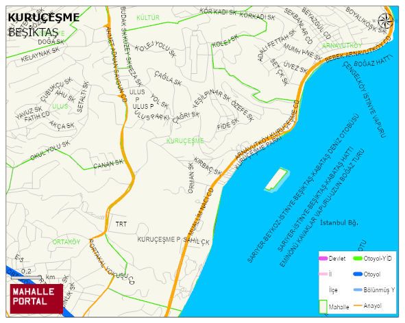 KURUÇEŞME Mahallesi Haritası | Detaylı Köy ve Mahalle Görünümü