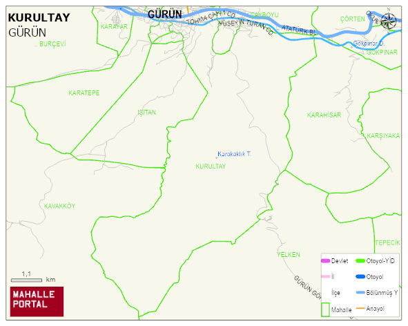 KURULTAY Mahallesi Haritası | İnteraktif Köy ve Mahalle Sınırları