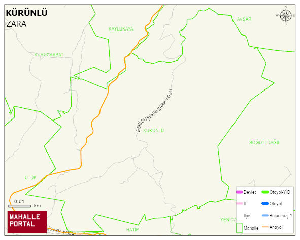 KÜRÜNLÜ Köyü Haritası | İnteraktif Köy ve Mahalle Sınırları