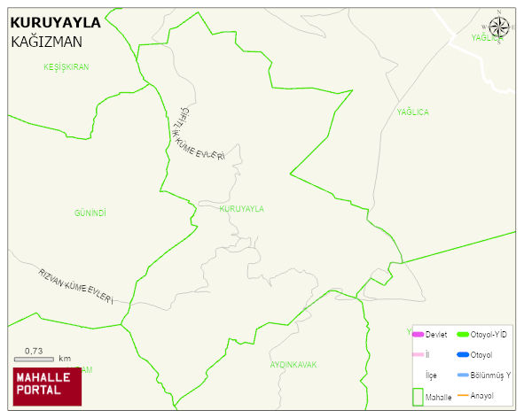 KURUYAYLA Köyü Haritası | Uydu Görüntüsü ve Harita Detayları
