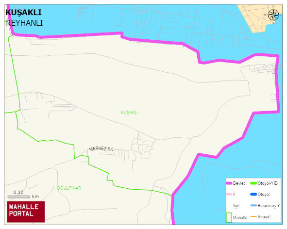 KUŞAKLI Mahallesi Haritası | İnteraktif Köy ve Mahalle Sınırları