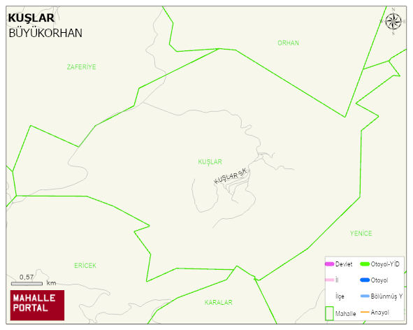 KUŞLAR Mahallesi Haritası | Güncel Mahalle ve Köy Haritası