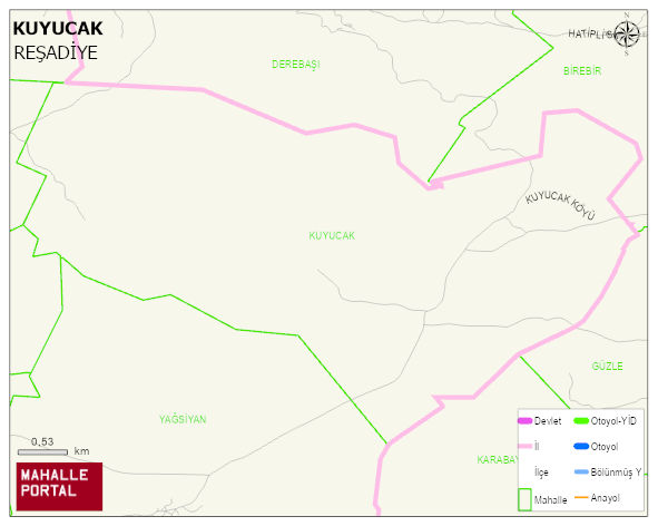 KUYUCAK Köyü Haritası | İnteraktif Köy ve Mahalle Sınırları