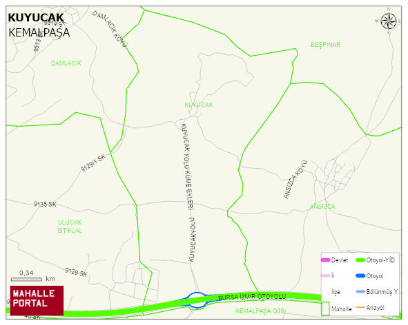 KUYUCAK Mahallesi Haritası | İnteraktif Köy ve Mahalle Sınırları