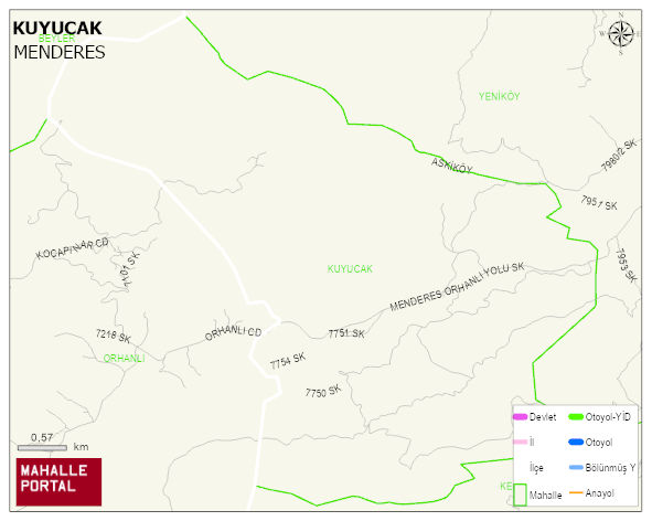 KUYUCAK Mahallesi Haritası | Sayısal Bölge Görünümü