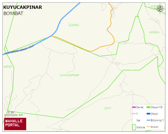 KUYUCAKPINAR Köyü Haritası | Sayısal Bölge Görünümü