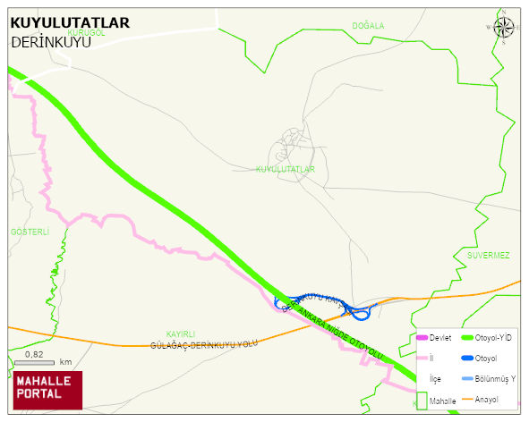 KUYULUTATLAR Köyü Haritası | Detaylı Köy ve Mahalle Görünümü