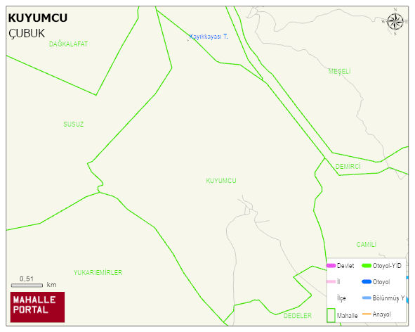 KUYUMCU Mahallesi Haritası | Uydu Görüntüsü ve Harita Detayları