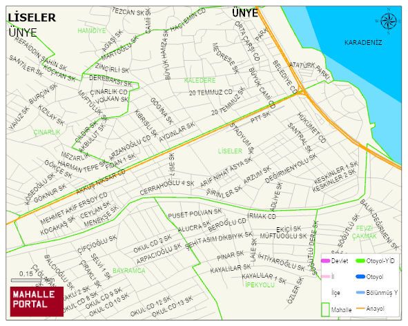LİSELER Mahallesi Haritası | Detaylı Köy ve Mahalle Görünümü