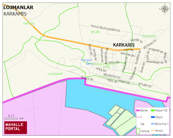 LOJMANLAR Mahallesi Haritası | Coğrafi Yapı ve Detaylı Haritası