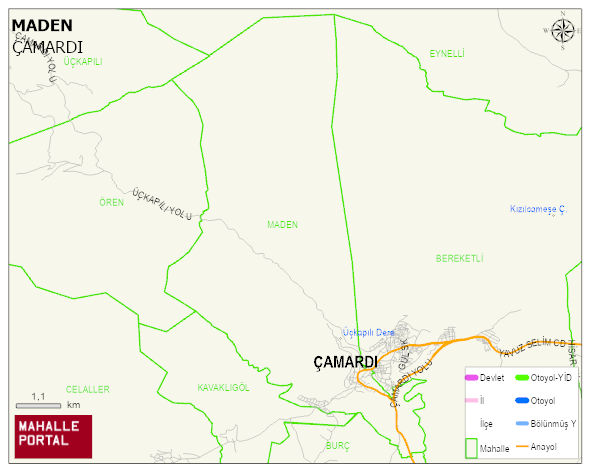 MADEN Mahallesi Haritası | Sayısal Bölge Görünümü