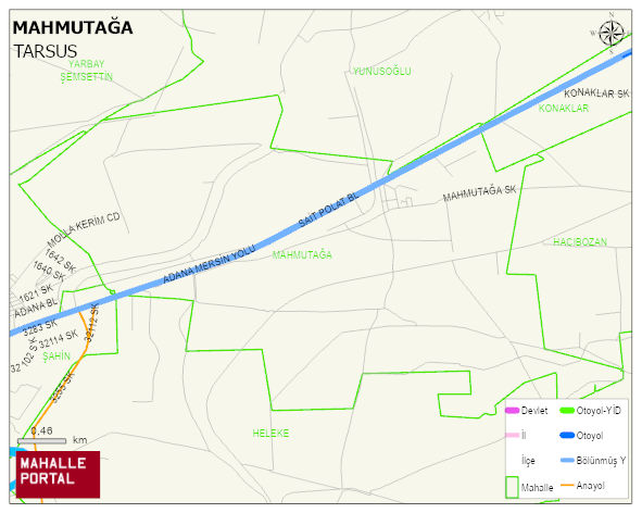 MAHMUTAĞA Mahallesi Haritası | İnteraktif Köy ve Mahalle Sınırları
