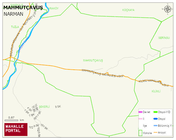 MAHMUTÇAVUŞ Mahallesi Haritası | Yükselti ve Doğa Özellikleri