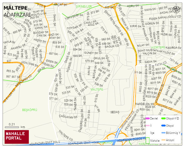 MALTEPE Mahallesi Haritası | Mahalle Sokak Haritası