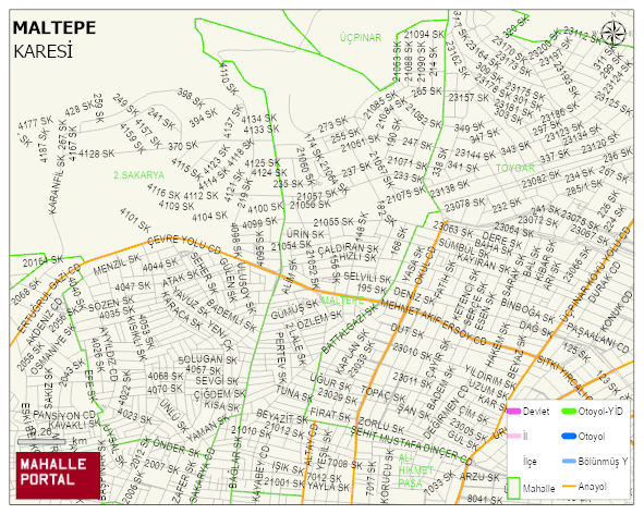 MALTEPE Mahallesi Haritası | Mahalle Sokak Haritası