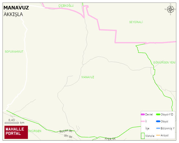 MANAVUZ Mahallesi Haritası | Mahalle Sokak Haritası