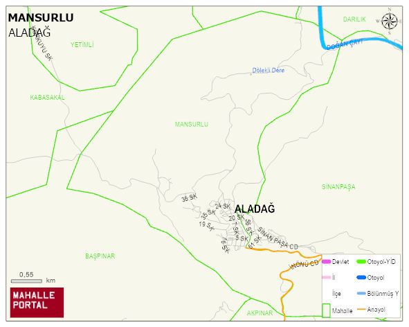MANSURLU Mahallesi Haritası | Mahalle Sokak Haritası