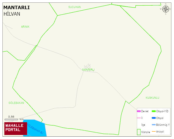 MANTARLI Mahallesi Haritası | Coğrafi Yapı ve Detaylı Haritası
