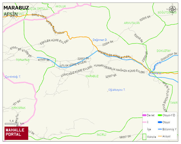 MARABUZ Mahallesi Haritası | Mahalle Sokak Haritası
