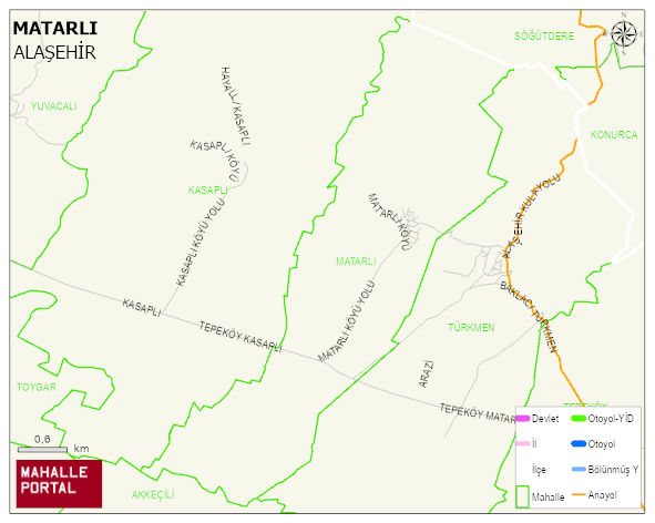 MATARLI Mahallesi Haritası | Dağlar, Ovalar ve Akarsu Bilgileri