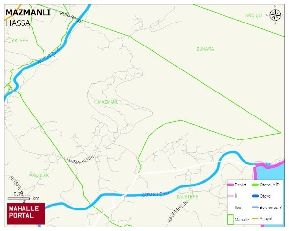 MAZMANLI Mahallesi Haritası | Güncel Mahalle ve Köy Haritası
